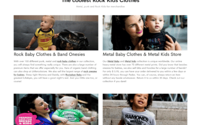 Rock Baby Clothes www.littlerockstore.com