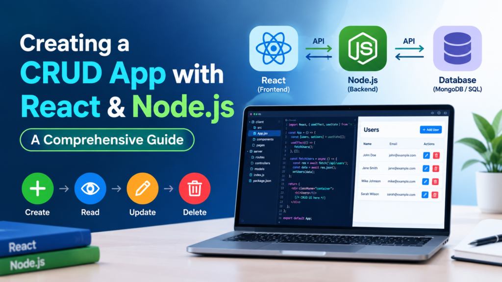 Creating a CRUD App with React and Node.js: A Comprehensive Guide 1 Creating a CRUD app with React and Node.js using frontend, backend, API, and database